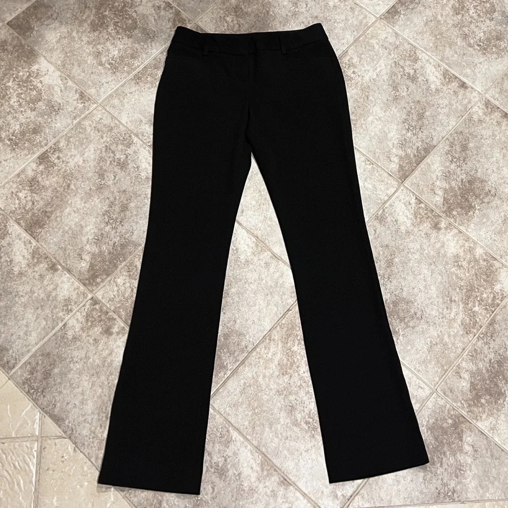 Express Design Studio Bootcut Low Rise Pants Size 0 Stretch Pockets Solid Black - Picture 6 of 9